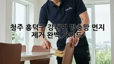 청주 흥덕구 강내면 방충망 먼지 제거 완벽 가이드